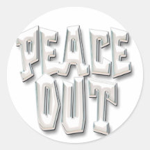 Peace Out_6 Sticker
