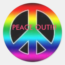 peace out awesome sticker!!