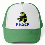 Peace Panda Bear Mesh Hat