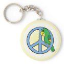Peace Parrot Keychain