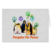 Peace Penguins Card