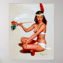 Peace Pipe Pin Up Print