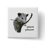 Peace Possum buttons