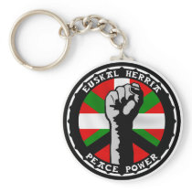 peace power basque keychain