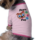 Peace Pup Dog Shirts pet clothing