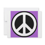 Peace Purple Sign! invitations