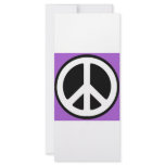 Peace Purple Sign! rack cards