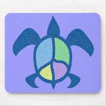 Peace Sea Turtle Mousepad