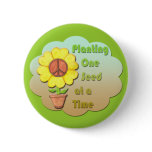 Peace Seeds Button
