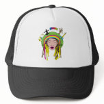 Peace Sign ~ 60s Hippie Girl Tie Dye hats
