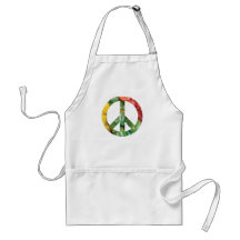 Peace Sign Bell Peppers Apron