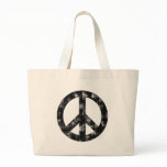 Peace Sign Black Distressed bags
