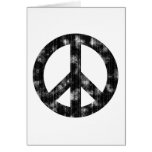 Peace Sign Black Distressed cards