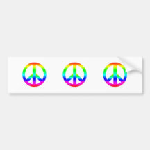 Peace Sign Bumper Sticker