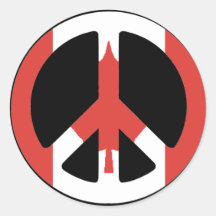 Peace Sign Canada Sticker