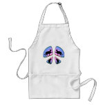 PEACE SIGN CATS APRON