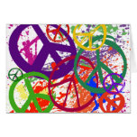 PEACE SIGN COLLAGE GREETING CARDS