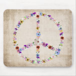 Peace Sign Design Mouse Pad