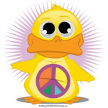 Peace Sign Duck photo sculptures