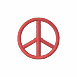 Peace Sign embroidered shirts