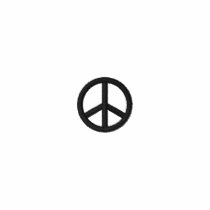 Peace Sign Embroidered Shirt