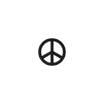 Peace Sign embroidered shirts