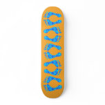 PEACE SIGN FEET SKATEBOARD