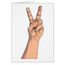 Peace Sign ~ Hand Signs Gestures V For Victory 2