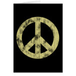 Peace sign light distressed cards