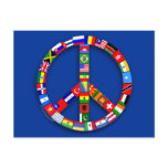 Peace Sign Made of Flags T-shirts, Mugs, Gifts Post Card