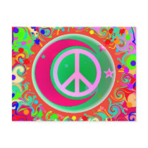 Peace Sign, Moon, Stars & Everything Postcards