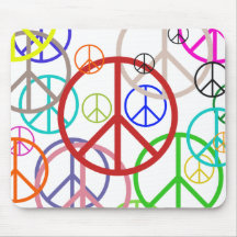 Peace sign mousepads