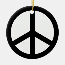 Peace Sign Ornament