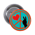 Peace Sign Peace and Love Pin
