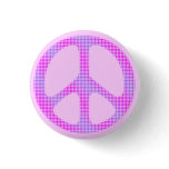 Peace sign polka dots pop art buttons