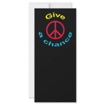 Peace Sign Custom Rack Cards