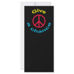 Peace Sign rack cards