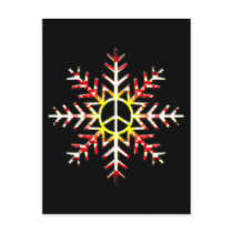 PEACE SIGN SNOWFLAKE