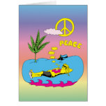 Peace Sign Symbol ~ 60s Hippie Girl cards