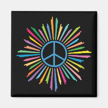 Peace Sign Symbol Refrigerator Magnet