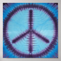 Peace Sign Tie Dye posters