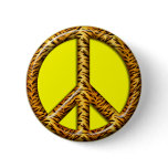 PEACE SIGN TIGER PRINT buttons