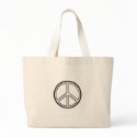 Peace Sign Tote Bag