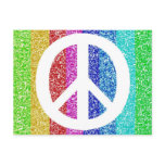 Peace Sign White postcards