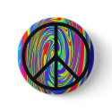 Peace Sign With Trippy Tye Dye buttons
