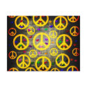 Peace Signs and Hearts postcards