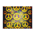 Peace Signs and Hearts postcards