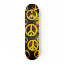 Peace Signs and Hearts Skate Board