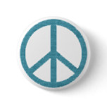 peace simbol bòue cloth-like buttons
