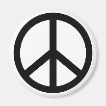 peace simbol fridge magnet